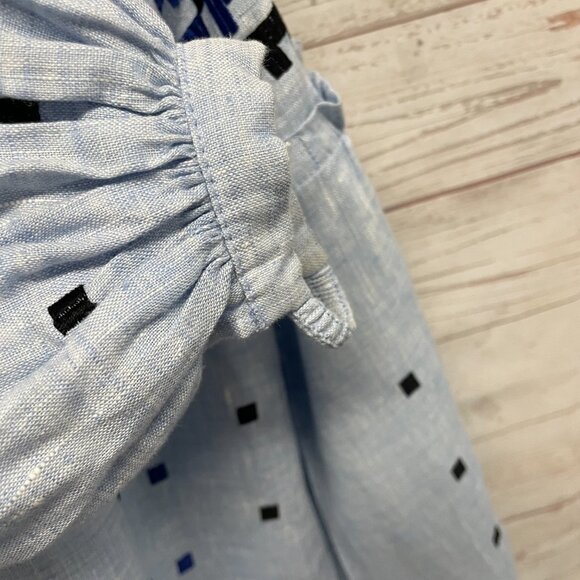 March Eleven linen embroidered blouse - Picture 8 of 9